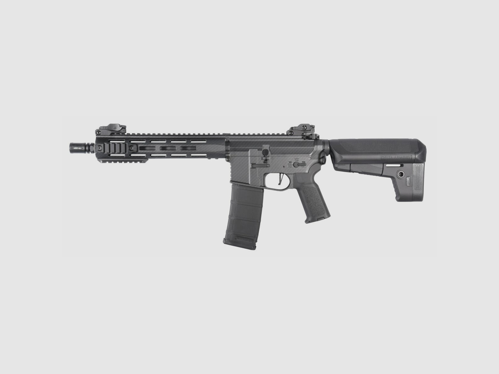M4 AR15 M-LOK 10 Zoll CHARLIE Carbon S-AEG Airsoft Gewehr Frei ab 18 Jahren | Delta Armory