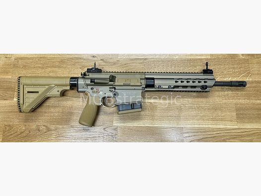 Heckler & Koch MR308 A3 13" - halbautom. Büchse .308 Win. Farbe sandfarben / RAL8000 - H&K MR 308 A3 - zivile Version des H&K 417 / H&K G27k