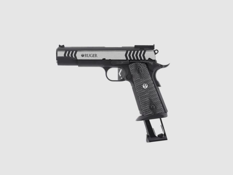 Ruger SR1911 Competition SLV BLK, Cal. 4,5mm; BB Co2; 2 J; 19 colpi, immagine 9 di 20