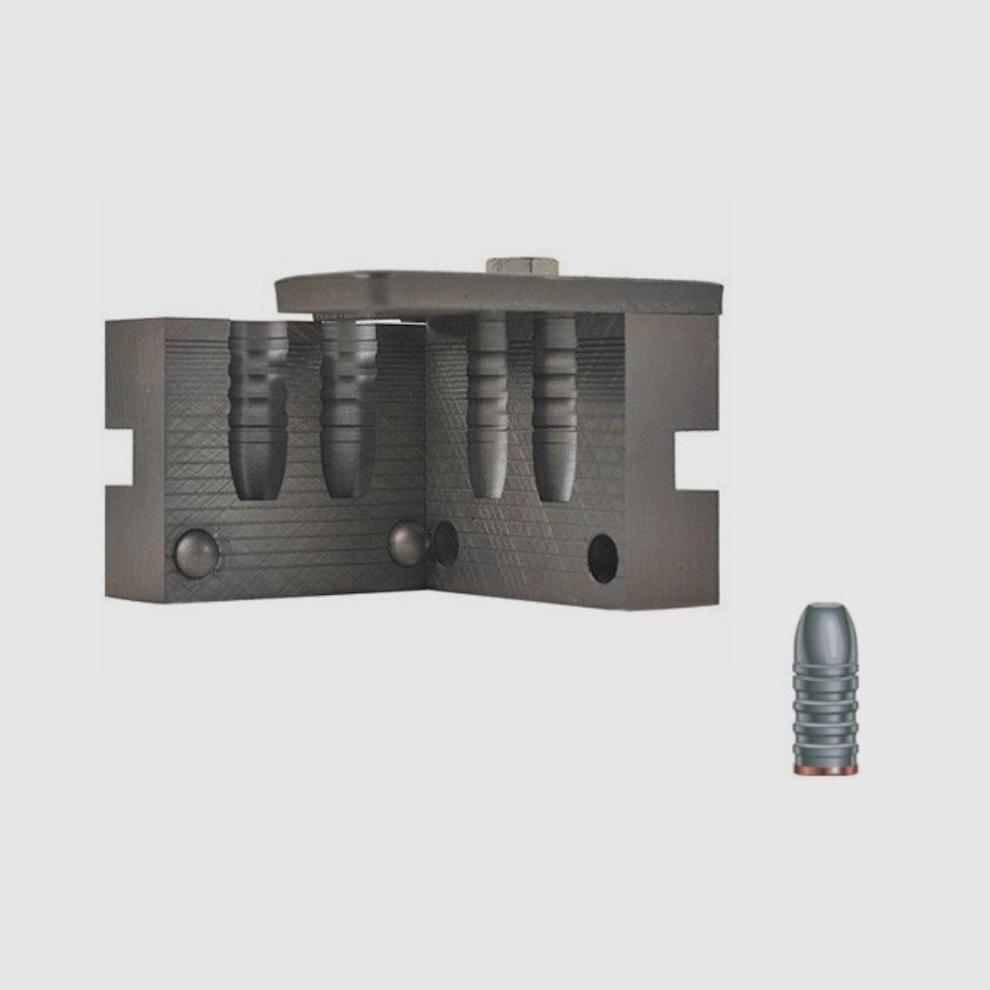 RCBS Doppelgiesskokille .376 / 9,55 mm 250 gr / 16,2 g 37-250 FN Flachkopfgeschosse Gas Check .376