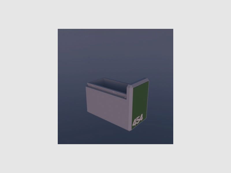 Boîte à munitions Filamelt / .454 Casull / 'couvercle coulissant' / boîte de cartouches, boîte à munitions