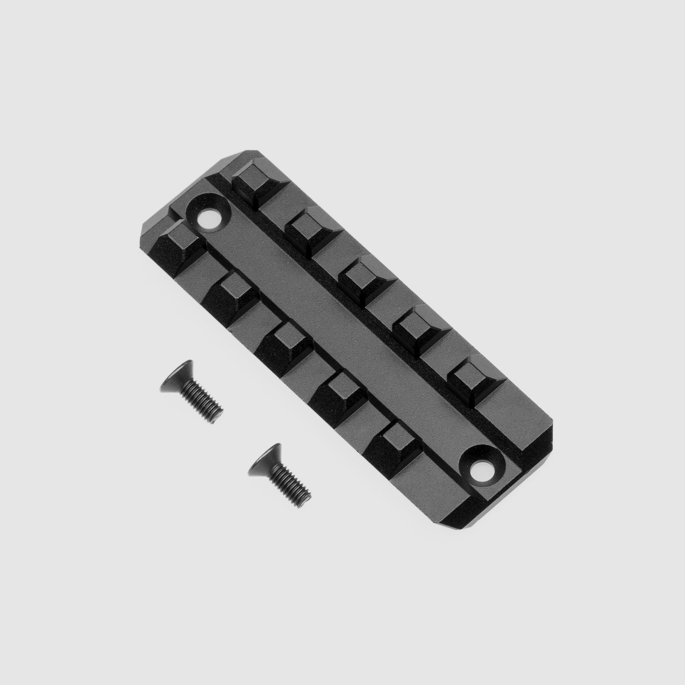Picatinny Schiene - kurz Version | CNC ALU | schwarz eloxiert | Huben GK1 DE-Modell