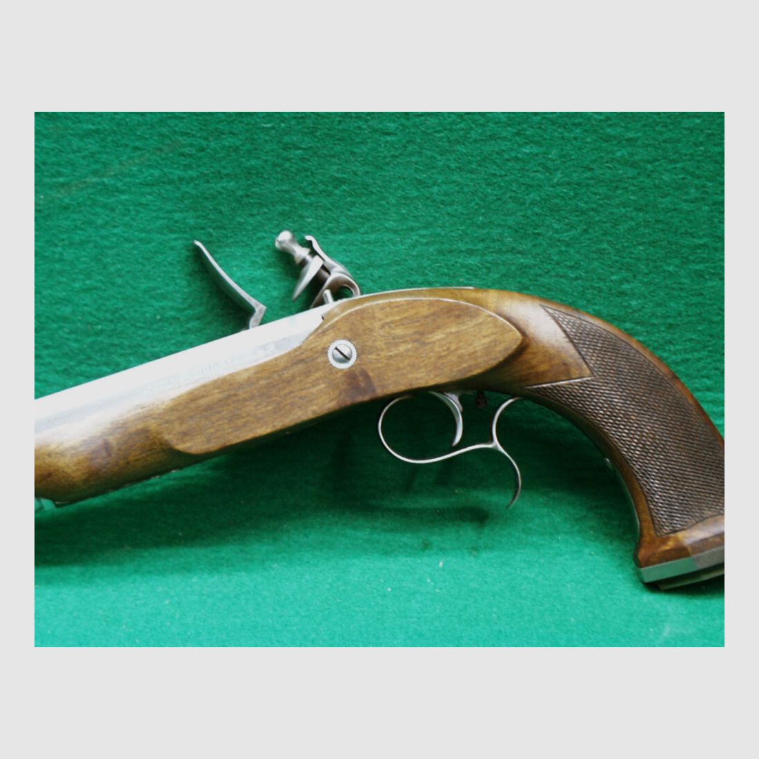 Artax Boutet Steinschloßpistole, Kal.45 glatt, steel finish