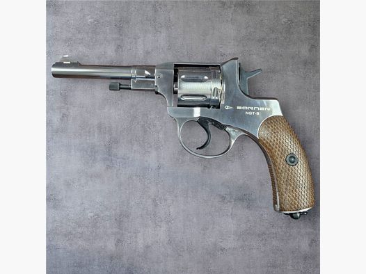 Borner NGT-B Silver CO2 Revolver 4.5mm BB – Nagant M1895 replica