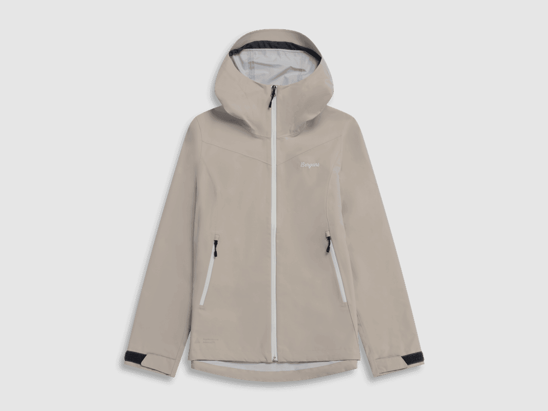 Bergans Essentials 2.5L Shell Jacket Dames Coastal Sand L