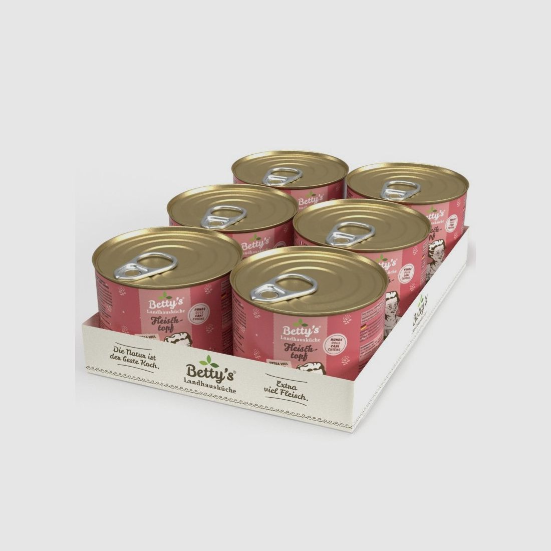 Betty`s Landhausküche Hundefutter Fleischtopf 6x 200g