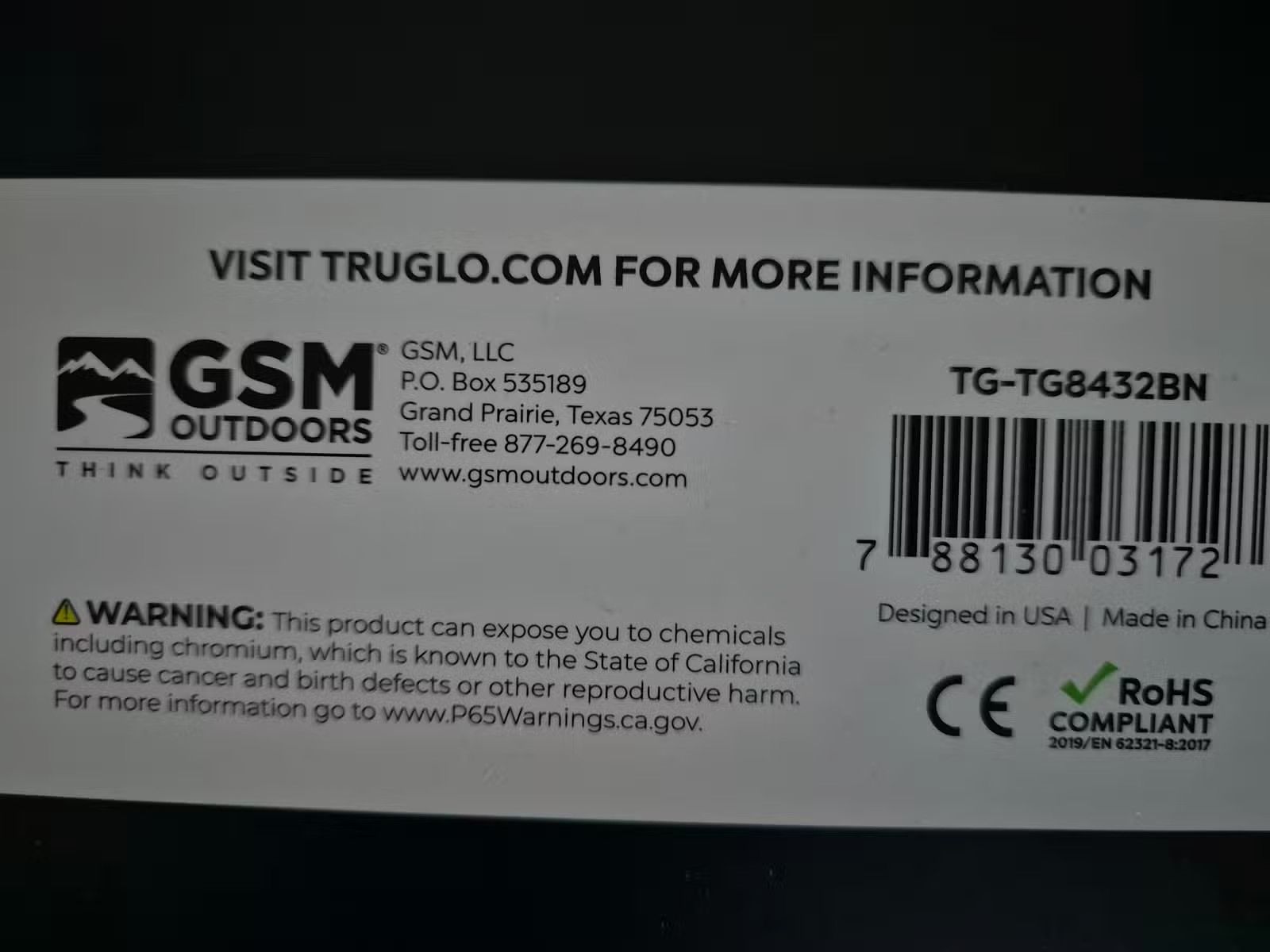 Truglo Prisma pr3 3x32mm Jagd taktisches Gewehr Fernrohr beleuchtet 6 MOA absehen Rot Punkt Visier