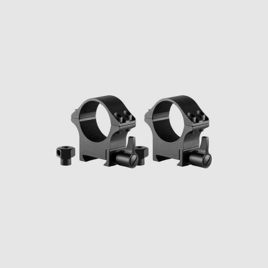 Hawke Professional Steel Ring Mount Weaver 30 mm QD-Hebel Höhe 11 mm