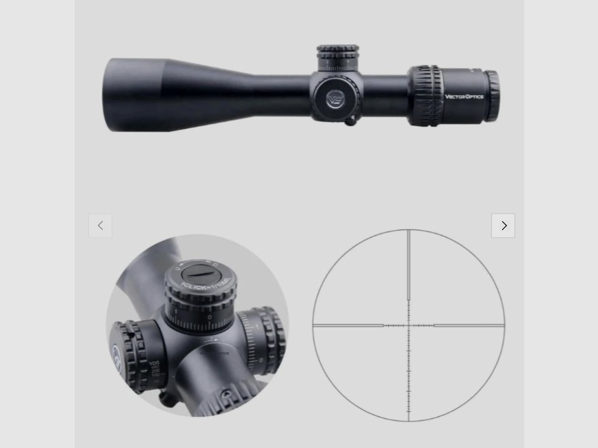 Vector Optics SCFF-22 Veyron Zielfernrohr 4-16x44FFP - Montage für 21mm Picatinny/Weaver