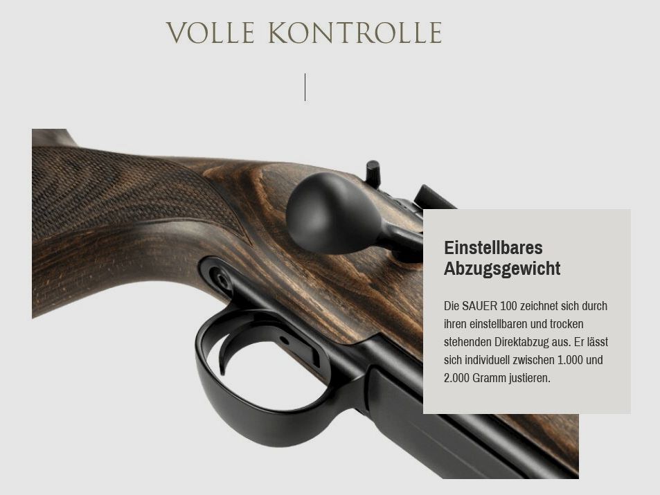 J.P. Sauer & Sohn SAUER 100 FIELDSHOOT Matchlauf LL 62 cm 6,5 Creedmoor + Gewinde