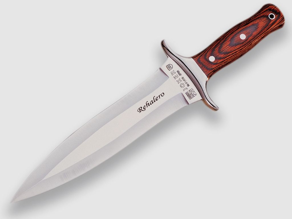 JOKER REHALERO Abstechmesser mit rotem Holzgriff