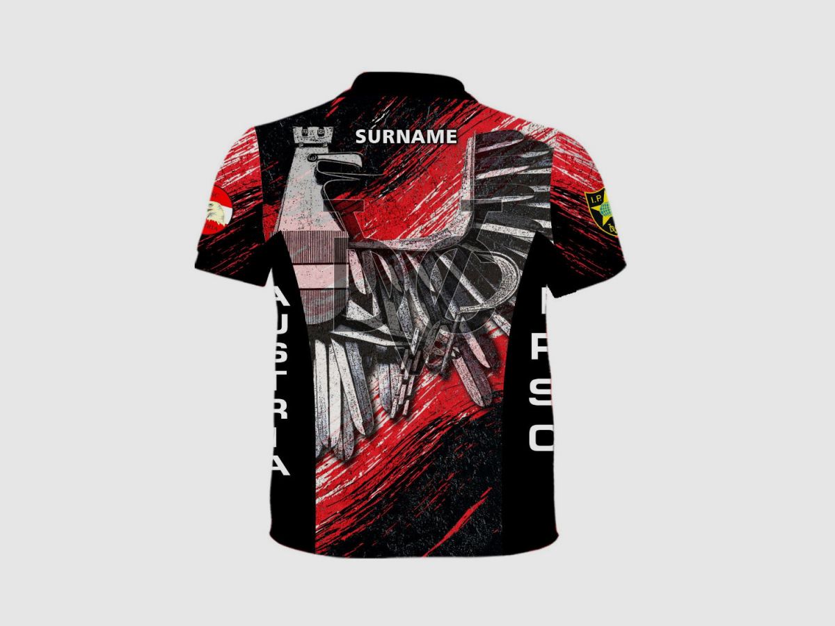 DED IPSC Österreich T-Shirt, Größe: 3XL, Benutzerdefinierter Name: Mit Benutzerdefiniertem Namen, Kleidungstyp: Kinder, Bild 2 von 3