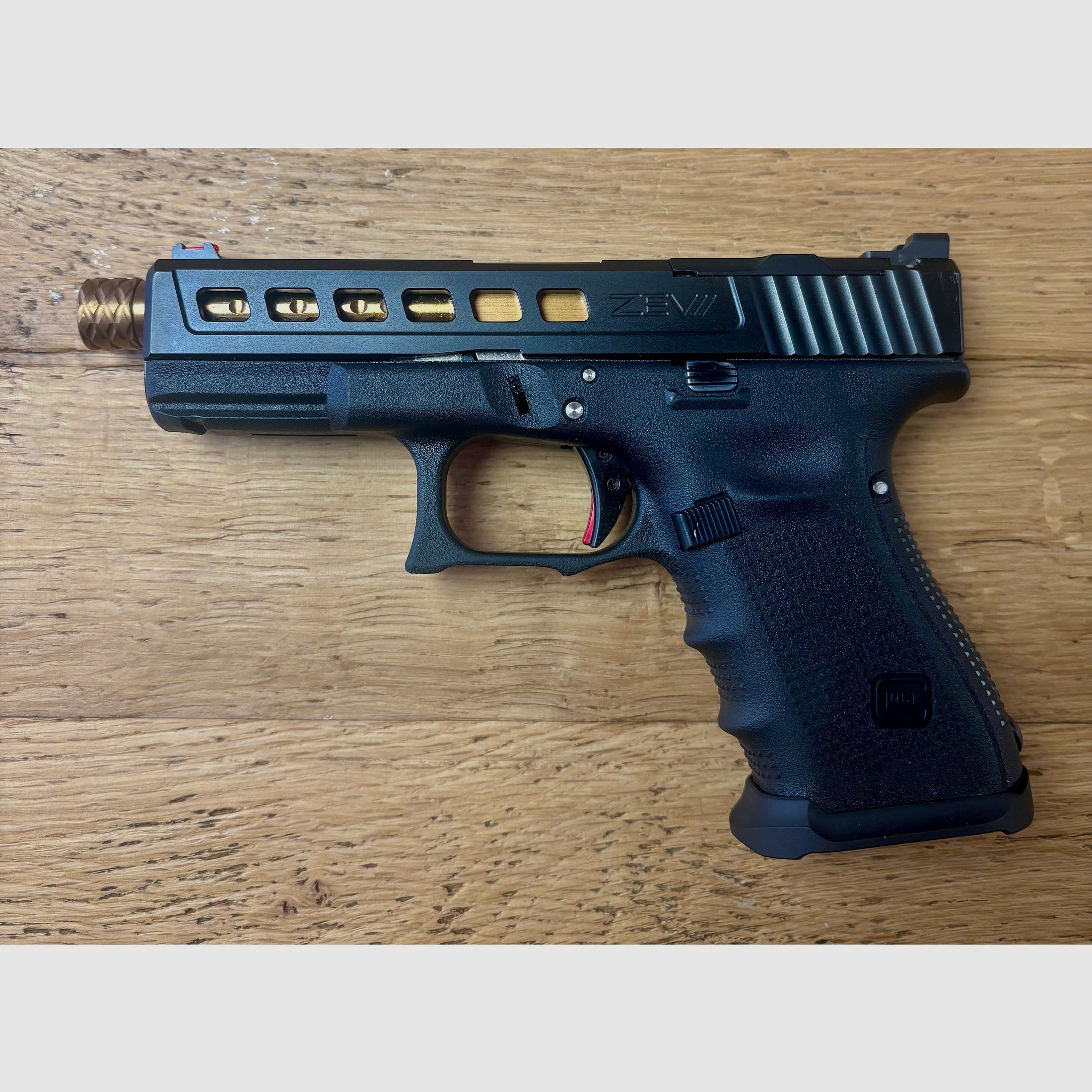 Glock 19 Gen. 4 ZEV überarbeitet / 9mm / OR / Match Abzug (1345)