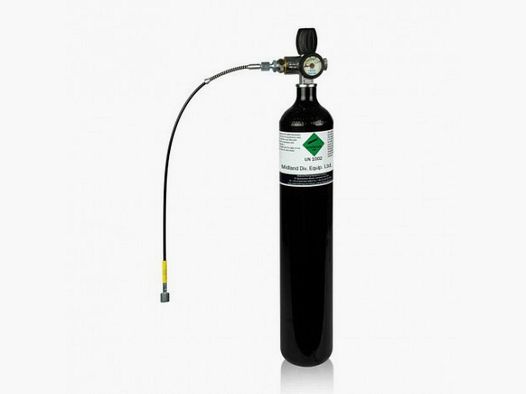 3-Liter-Botell PCP 300 Bar. Komplettset