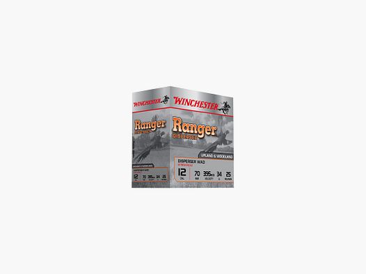 BOITE DE 25 CARTOUCHES WINCHESTER 12/70 RANGER DISPERSER 34G PB7