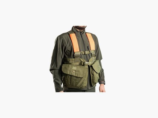 Ra Sport jacht-trisacca-vest van nylon, groen en oranje