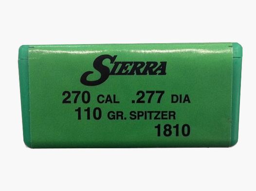 OGIVA SIERRA 270 CAL. 277″ 110GR SPITZER