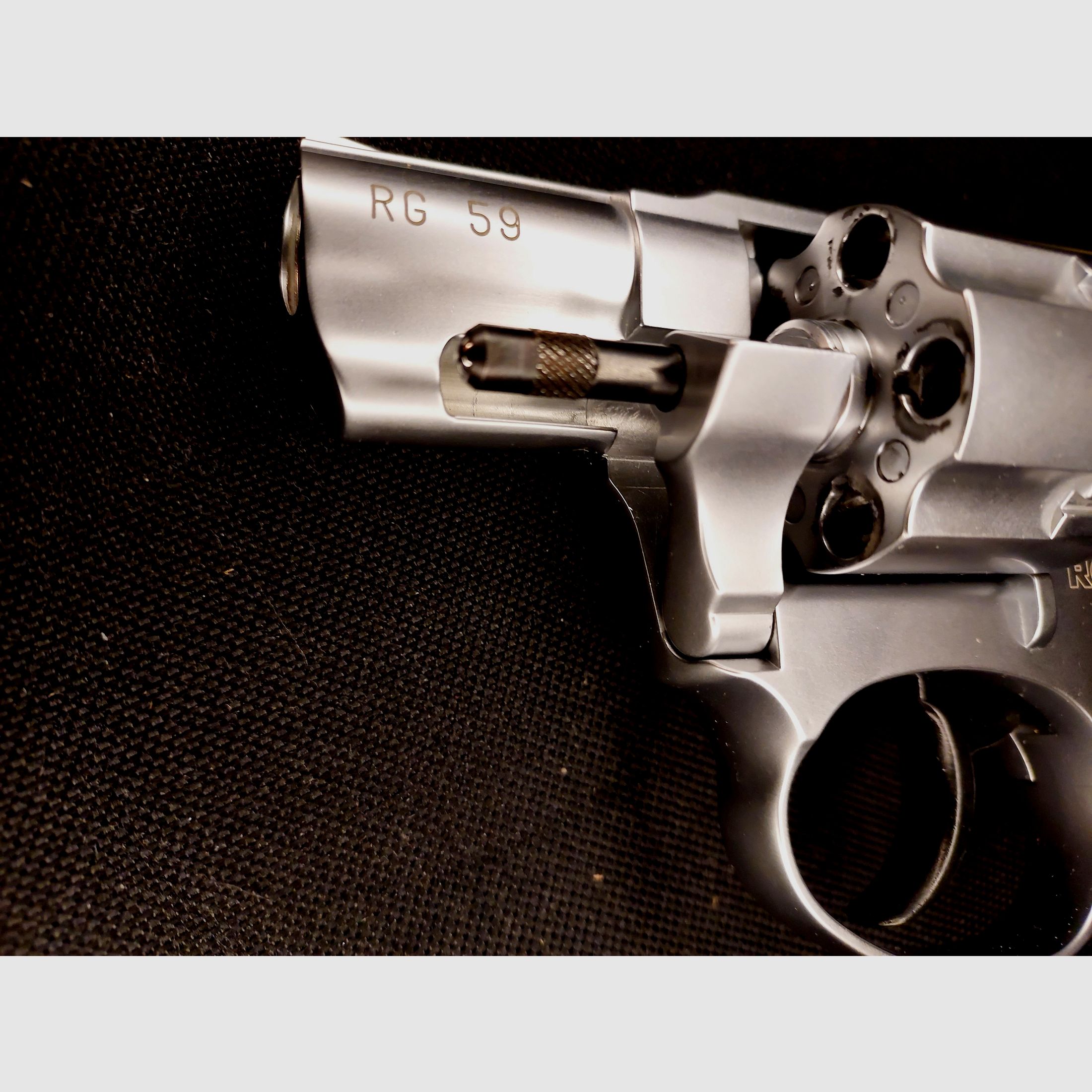 Röhm RG 59 Schreckschuss Revolver Alu Chrome 9 mm R.K. (PTB 735) neuwertig