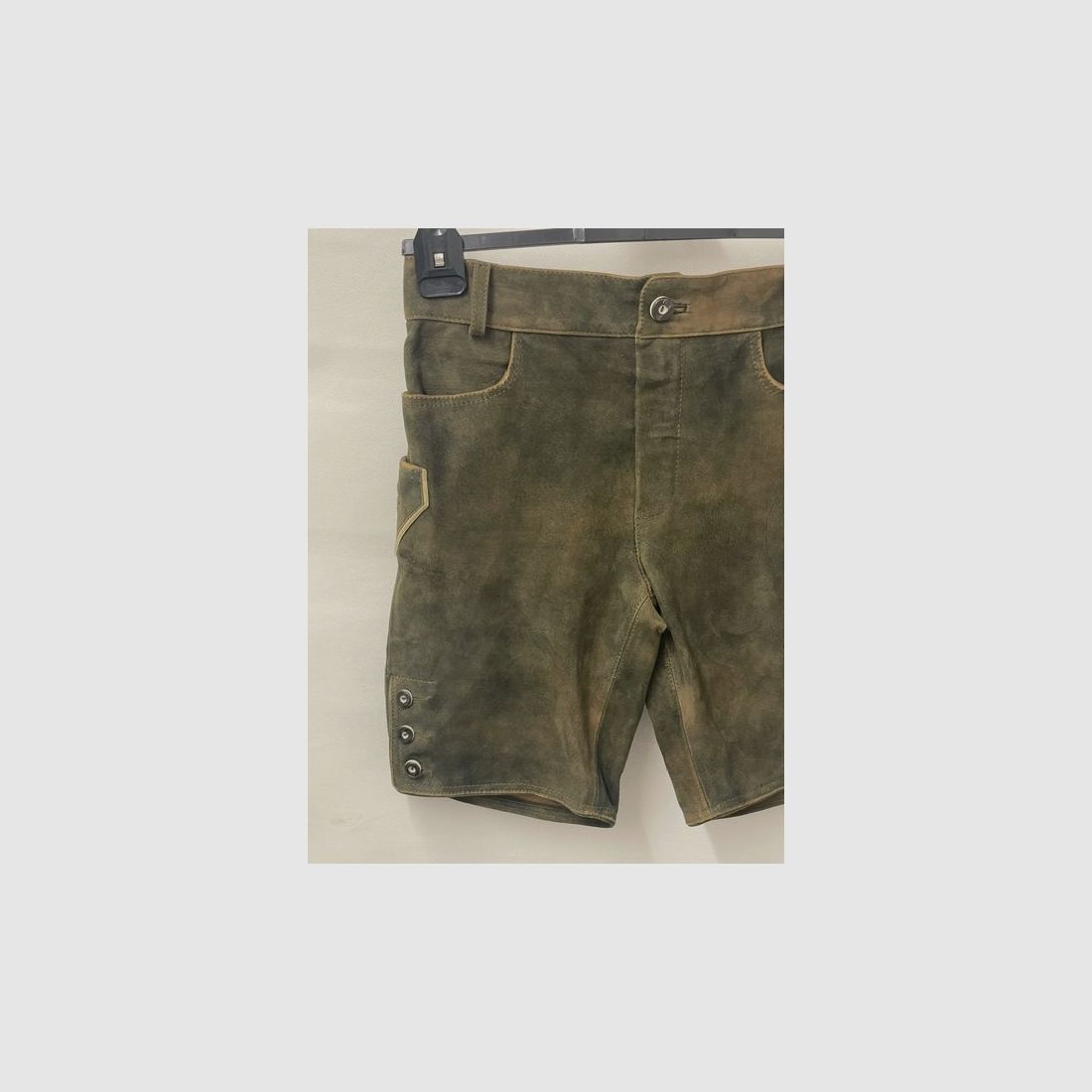 Pantalon en cuir court pour homme, image 2 sur 3