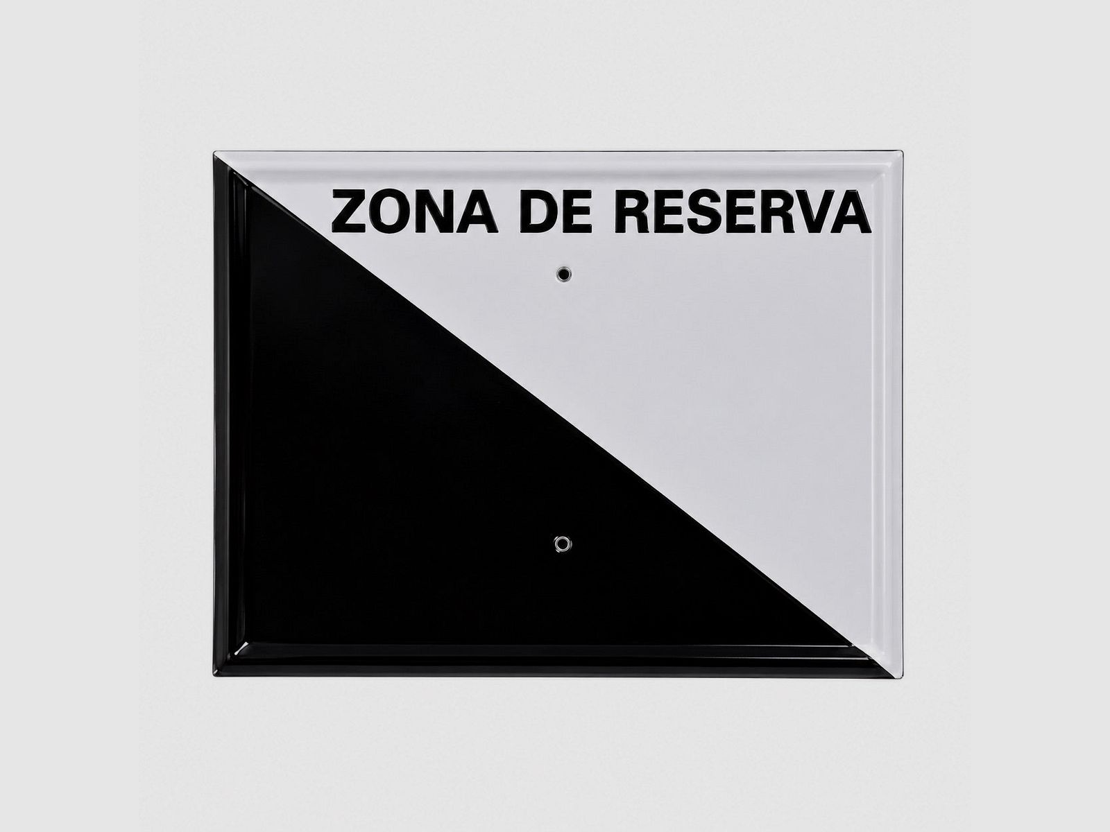 Tafel Zona Reserva Comunidad Valenciana 30x20 cm