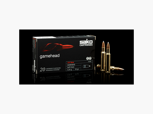 SAKO GAMEHEAD Munition 3,56 g Kal. .222 Rem