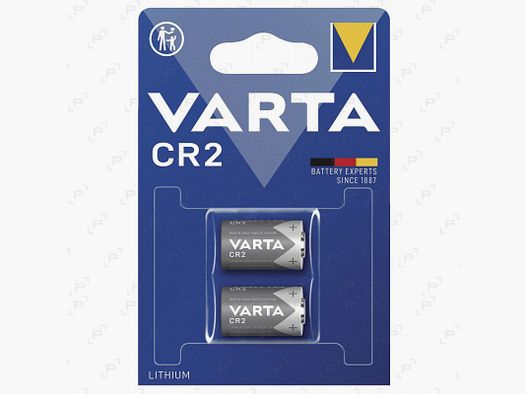 Blister de 2 piles lithium VARTA CR2 3V
