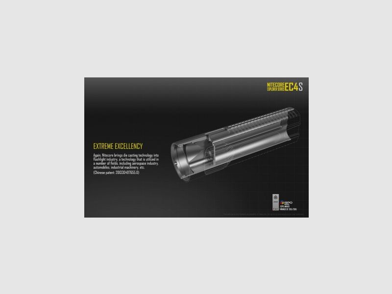 Nitecore EC4SW LED flashlight – Neutral White – 2000 lumens, image 9 of 26