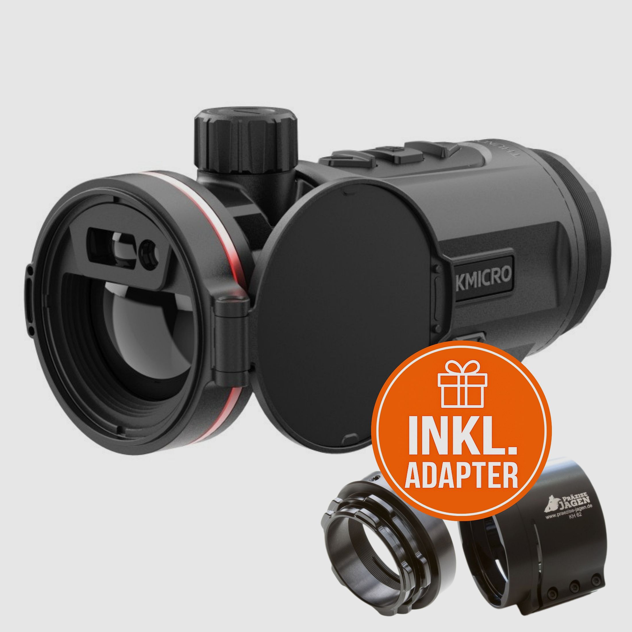 HIKMICRO Clip-On Thunder TQ35CL 3.0 Paquete Completo con Adaptador