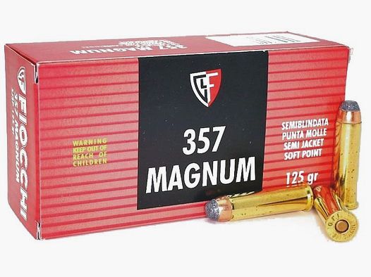 Munición FIOCCHI – 357 Magnum – 125 grains – semiblindada