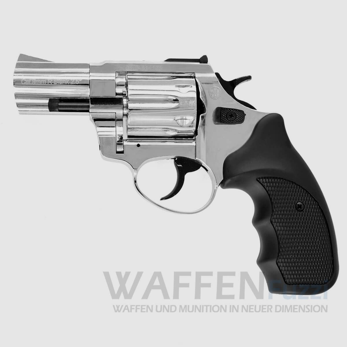 Zoraki R1 2.5 inch blank firing gun chrome