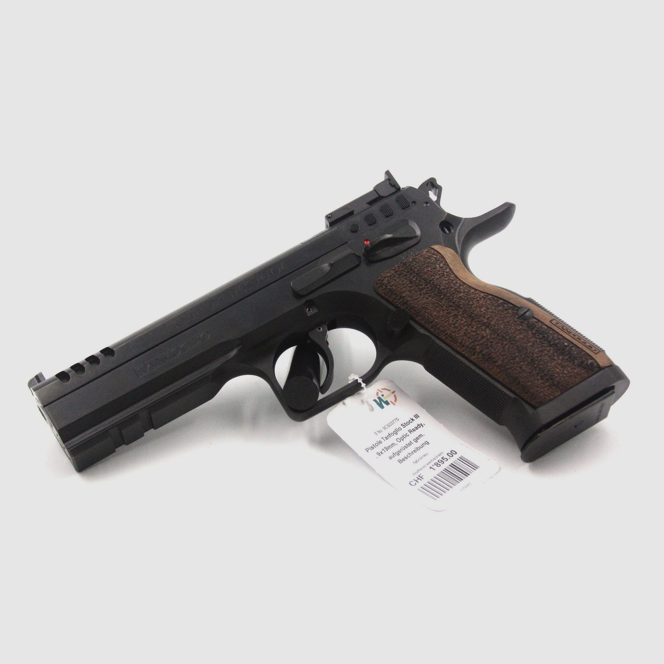 Pistolet Tanfoglio Stock III, amélioré, 9×19, DA/SA, Optic Ready, image 1 sur 2
