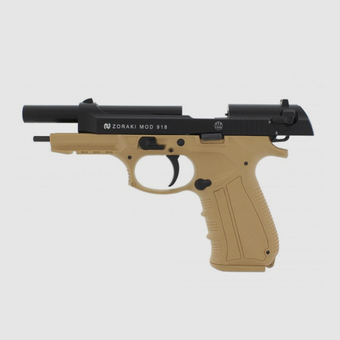 Zoraki 918-P Desert Schreckschusspistole 9 mm P.A.K. mit 50 Platzpatronen