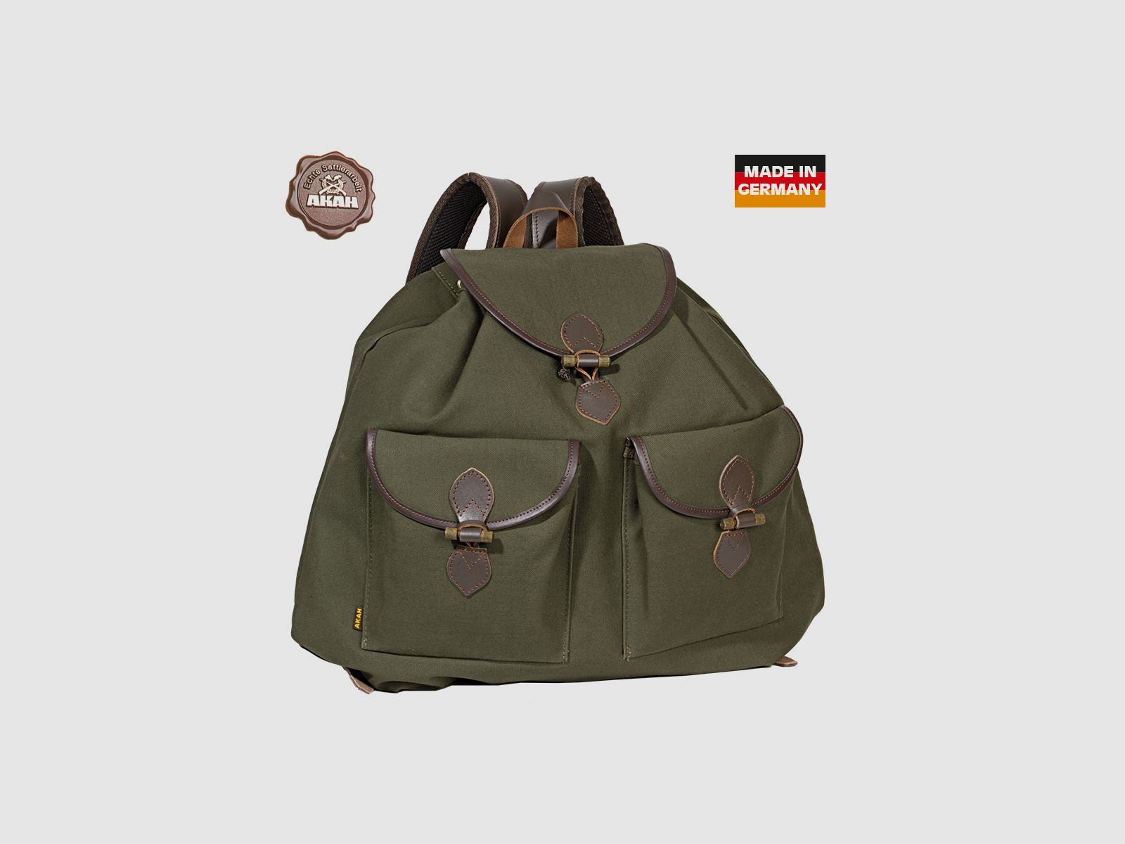 AKAH - Canvas Rucksack lautlos