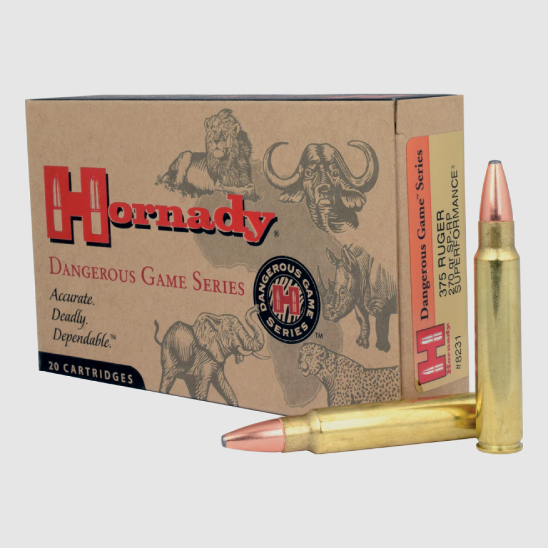 375 Ruger Hornady VINTAGE MATCH™ 270 gr SP-RP INTERLOCK® VE20
