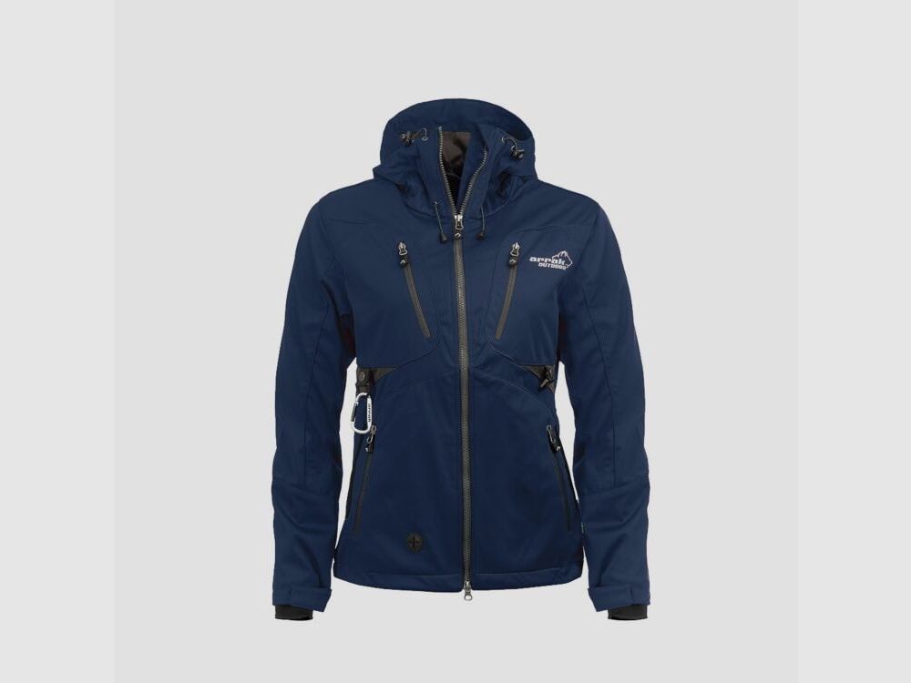 Arrak Akka Softshelljacke Dames Marineblauw XS