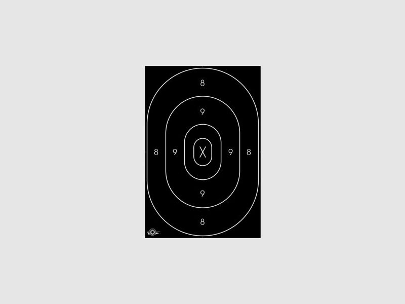 Cibles autocollantes pour pistolet militaire 31x46 cm