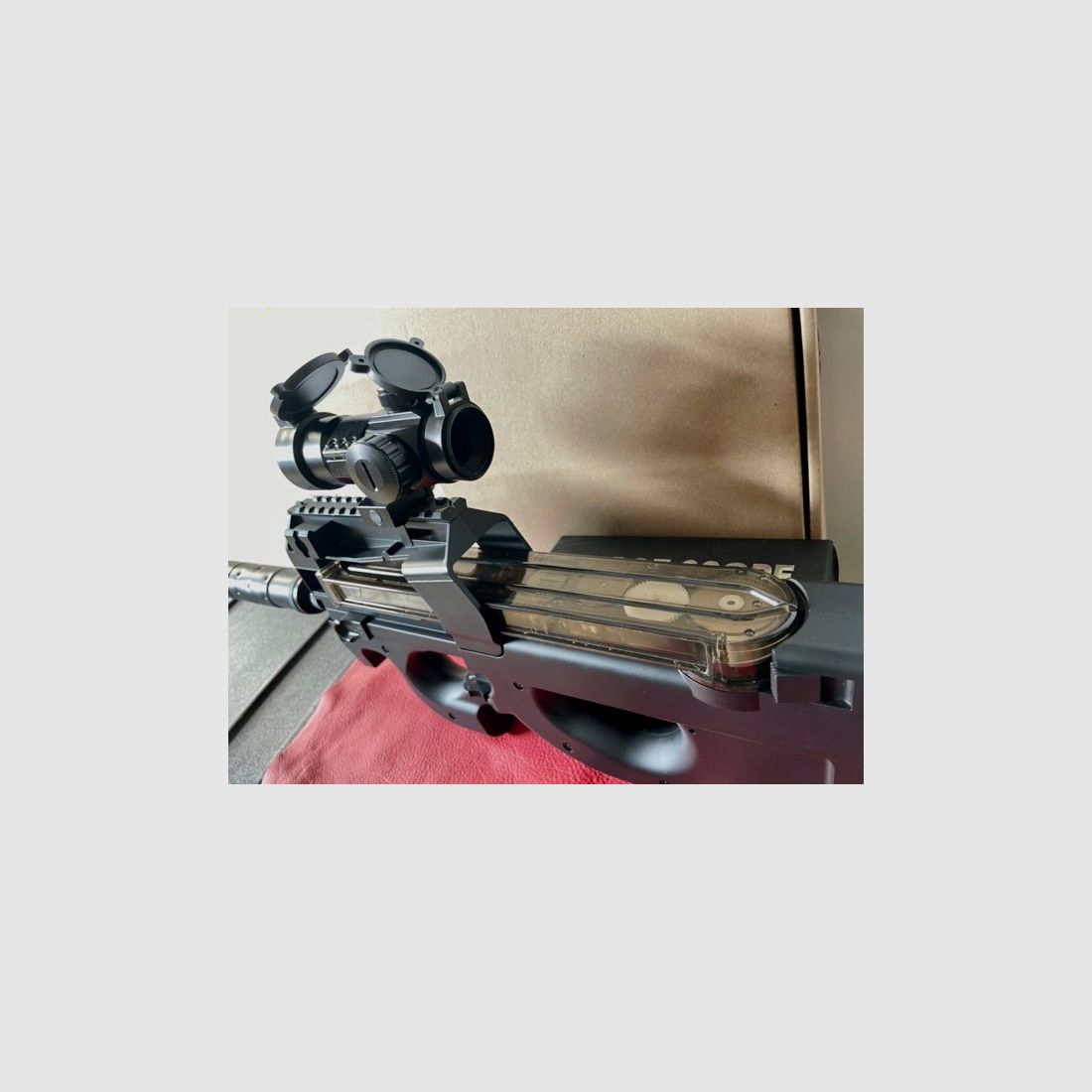 Airsoft Double Bell DB90 (P90) TR Silencer Sportline with Metal Gearbox (AEG, 6mm BB, Full Automatic) (From 14 years)