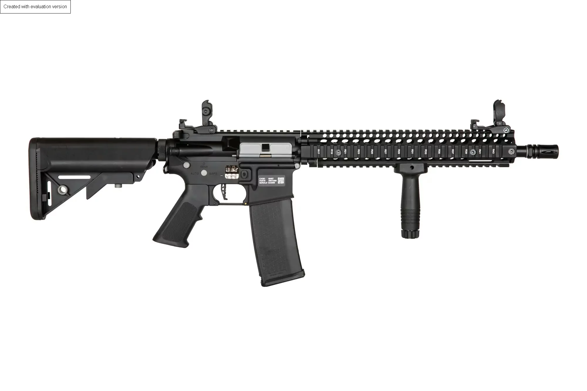 ASG-karabijn Daniel Defense MK18 SA-E26 EDGE 2.0 – Zwart, afbeelding 26 van 36