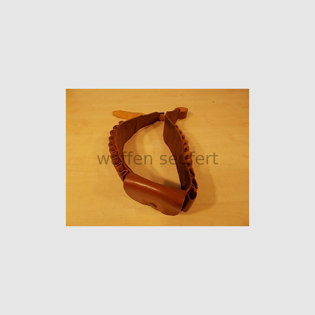 Schrotpatronengordel 12 patronen tasjes middel bijv. 30-06