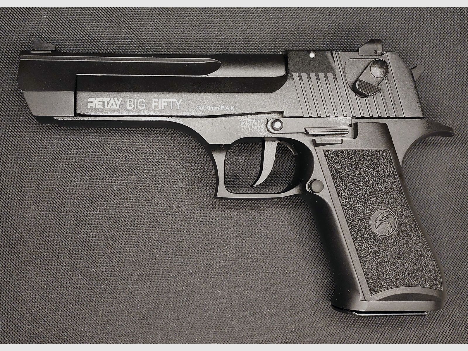 Retay Big Fifty Schreckschusspistole 9mm P.A.K. brüniert (PTB 1074)