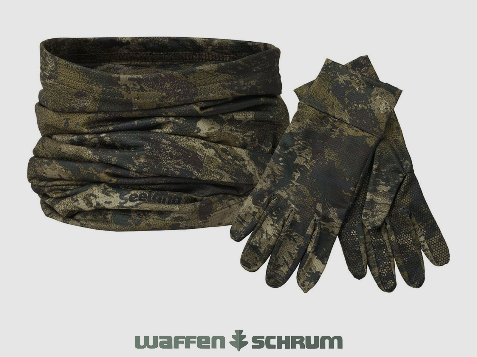 Seeland Tube/Handschuhe Aero Camo Set InVis MPC green