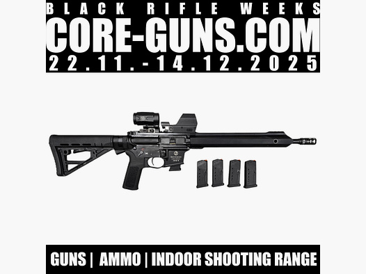 Schmeisser AR15-9 Sport M 14,5"LL nero + Falke LE + Falke B3X Magnifier + 4 caricatori
