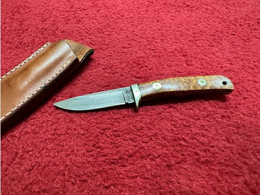 Peter Herbst / Herbertz Damast Jagdmesser – 512 Lagen Handgeschmiedet – Rarität Nr. 123008