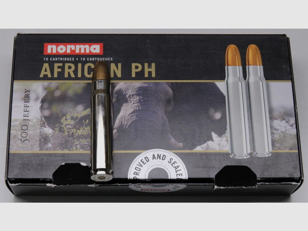 Norma 500 Jeffery African PH Soft Point und Full Metal von Woodleigh