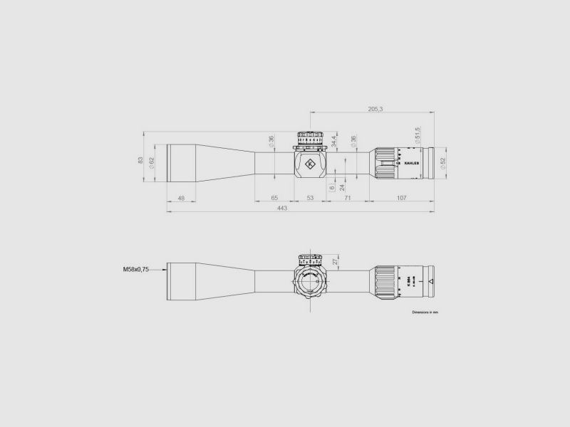 Zielfernrohr KAHLES K864 - 8-64x56 CCW MOAK+ w-Right, Bild 18 von 19
