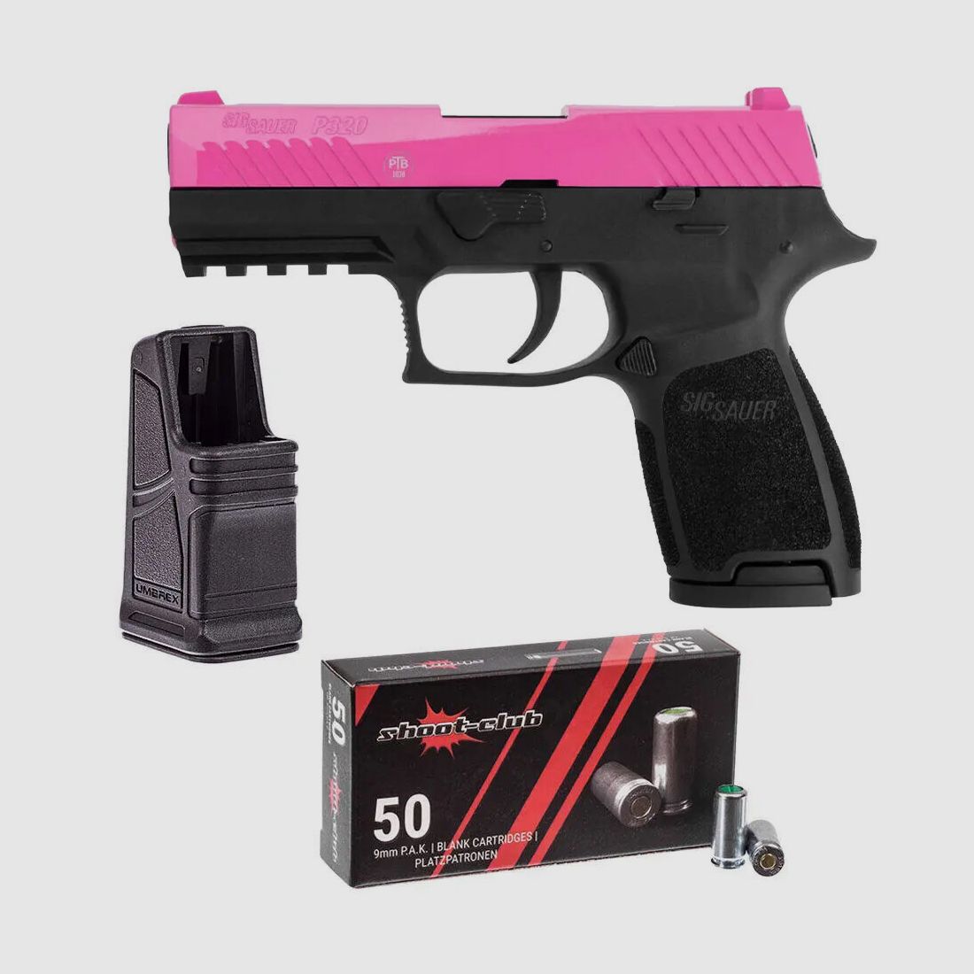 Sig Sauer	 P320 PINK Schreckschusspi. 9 mm P.A.K. im Set