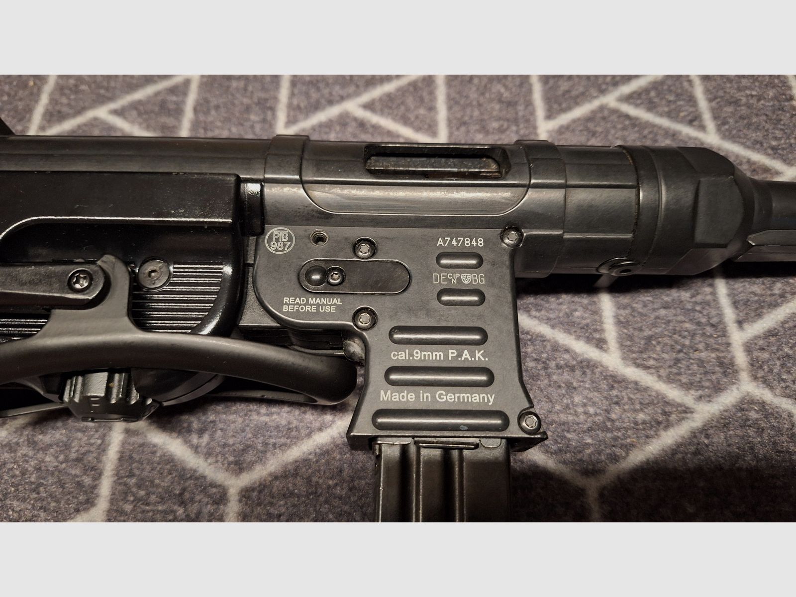 MP40 G.S.G. Pistola ametralladora de fogueo 9 mm P.A.K.