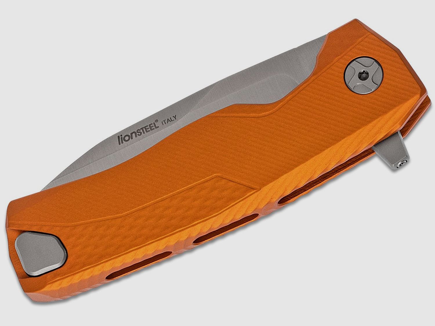 ROK A OS, M390 Satin-Klinge, orangefarbener Aluminiumgriff | 97315