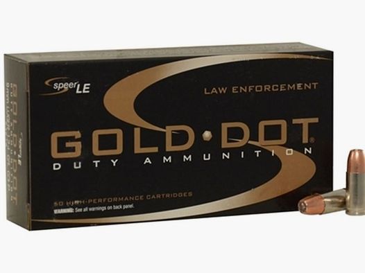 9X19 GDHP FEDERAL SPEER GOLD DOT 124GR