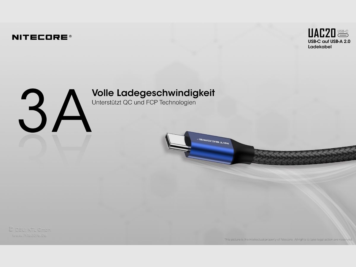 Nitecore UAC20 - câble de recharge USB-C, image 4 sur 11